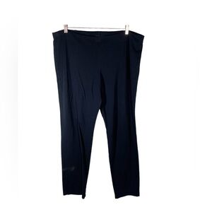 Eileen Fisher Women's Pull On Dress Pants Size XL Black Ponte